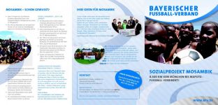 Flyer BFV-Sozialprojekt Mosambik